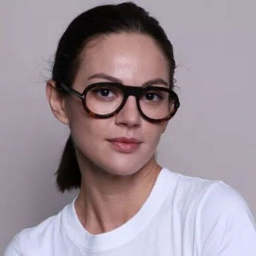 Tom Ford FT5756-B 052 Eyeglasses Havana 53mm Aviator Frame - Picture 3 of 9